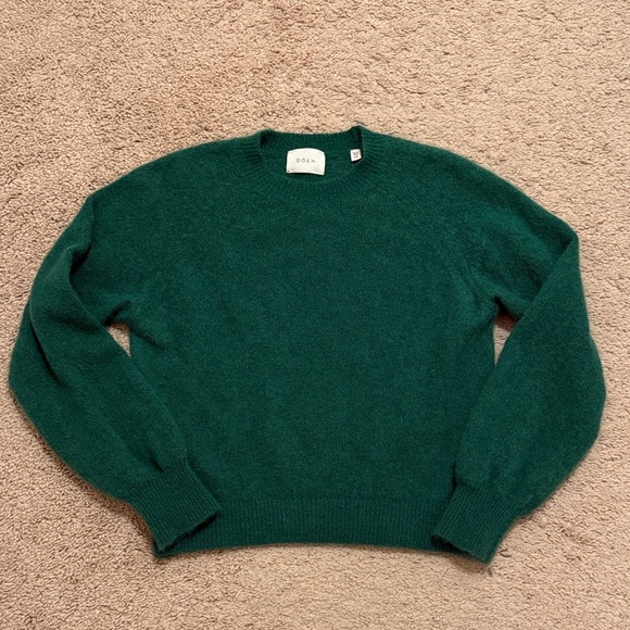 Doen Alpaca Crewneck Sweater in evergreen - Picture 2 of 5